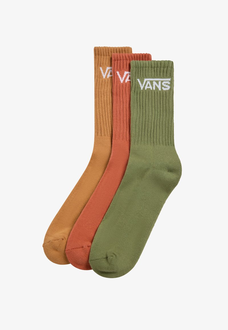 Vans 3 PACK CLASSIC CREW - Socken - brown sugar