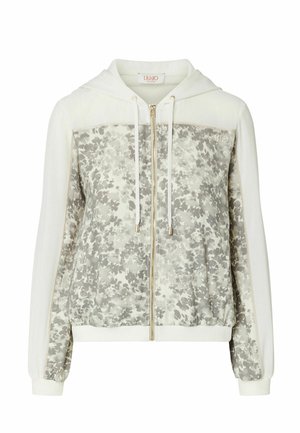 LIU JO, LIU JO CREPE HOODIE - Sudadera con cremallera - off-white