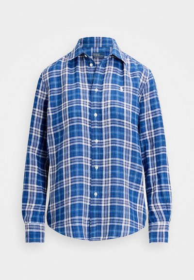 Polo Ralph Lauren RELAXED FIT LINEN SHIRT - Blusa - blue/navy white