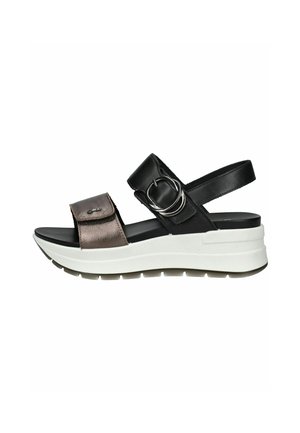 Platform sandals - bronzo nero