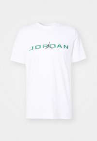 AIR STRETCH CREW - Camiseta estampada - white/black