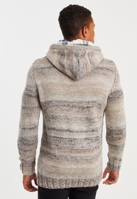Leif Nelson Felpa con Cappuccio Uomo Maglione LN-8120 Beige Medium