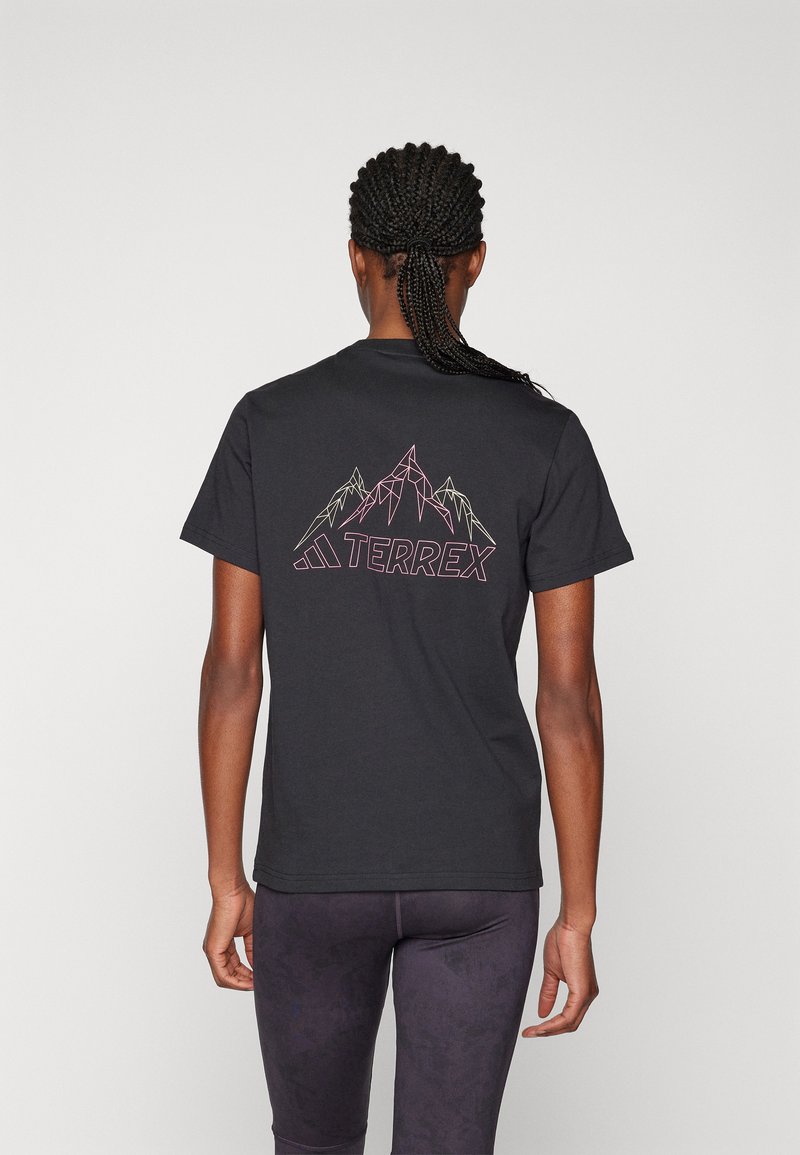 Adidas Terrex MOUNTAIN TEE - Triko s potiskem - black