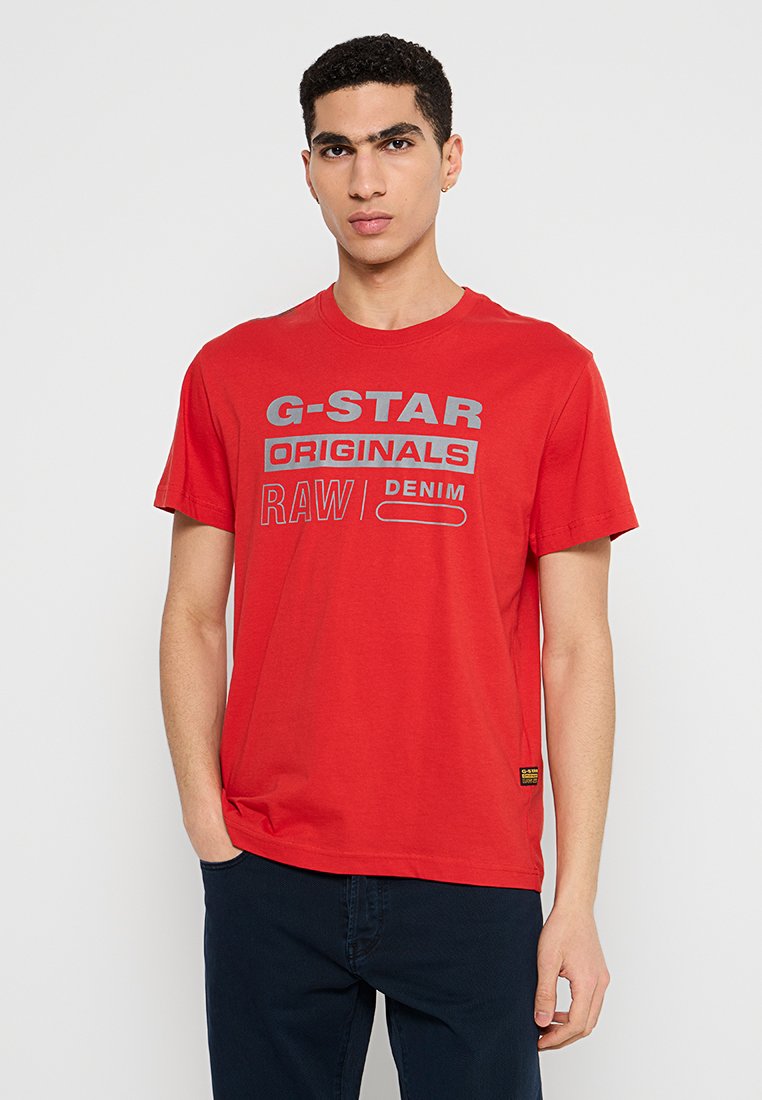 G-Star T-shirt print rood