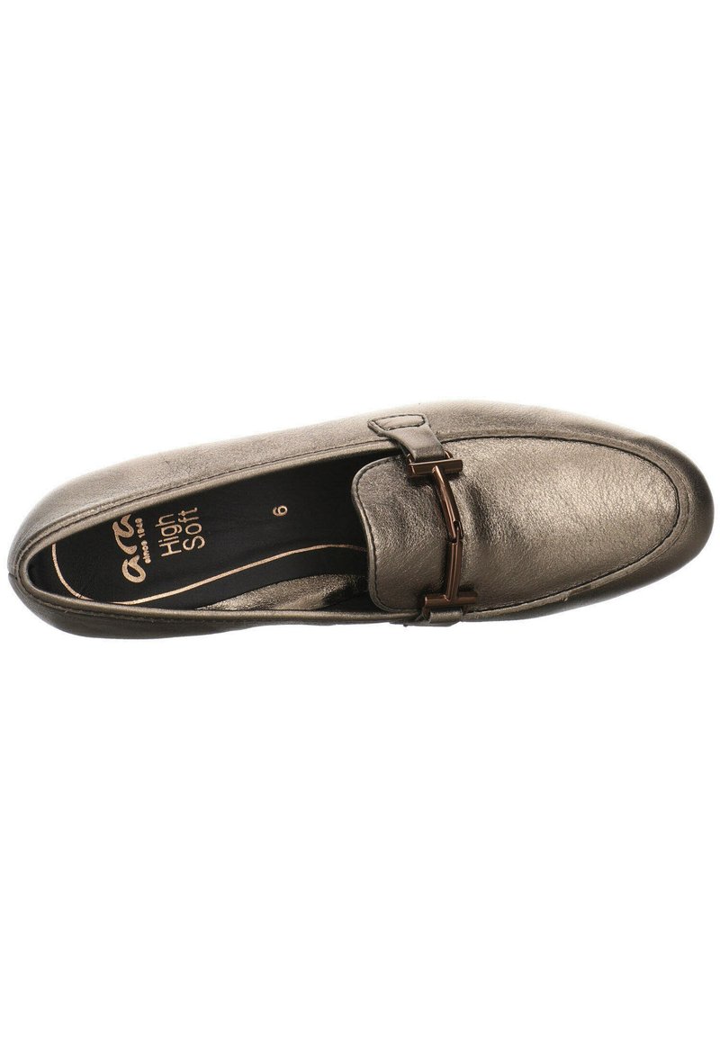 Damen Halbschuhe | ara Slipper gold silber mittel/goldfarben - DD54207 Damen Halbschuhe | ara Slipper gold silber mittel/goldfarben - DD54207
