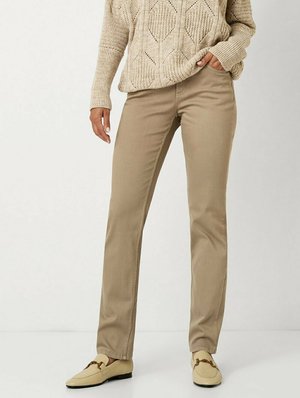 TONI STYLE LIV - Straight leg jeans - taupe