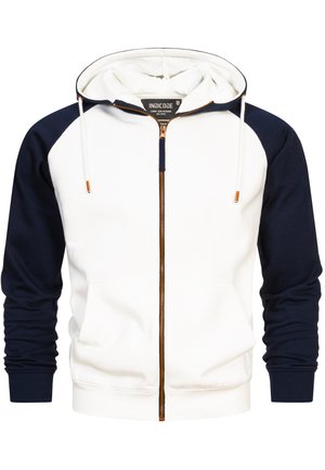 INDICODE JEANS INPULKO - Felpa con zip - offwhite