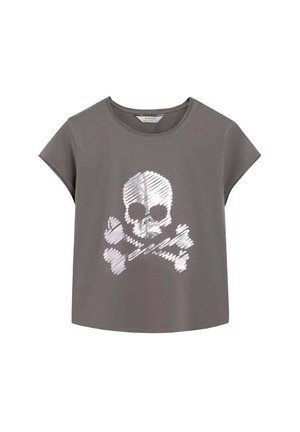 Scalpers, SCALPERS SCSTROKE SKULL TEE GIRLS - Camiseta estampada - anthracite