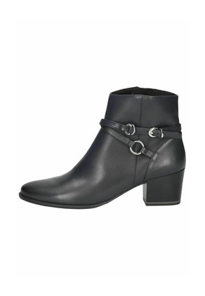 Caprice Cowboy/biker ankle boot - ocean nappa