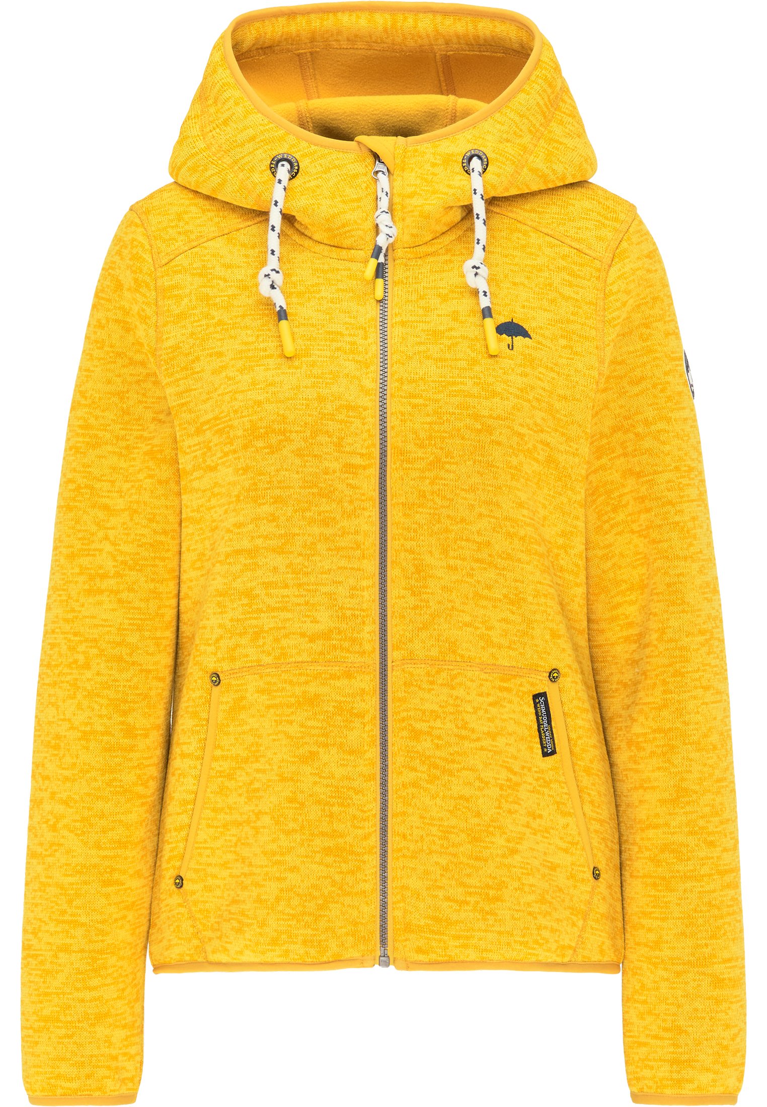 mustard yellow fleece jacket