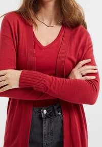 WE Fashion Strickjacke - light red