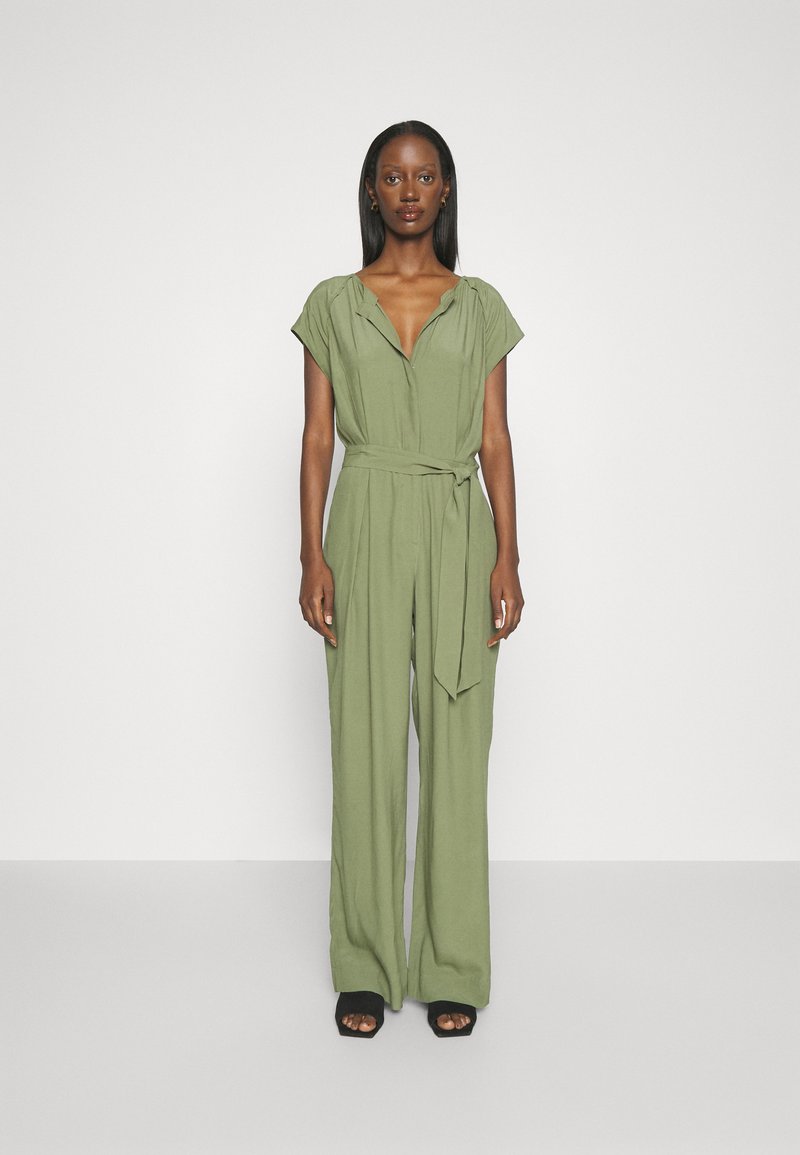Esprit Collection SUS SHINY FLUID Jumpsuit light khaki/khaki