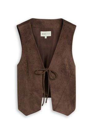 TOM TAILOR DENIM, Chaleco - cool dark brown