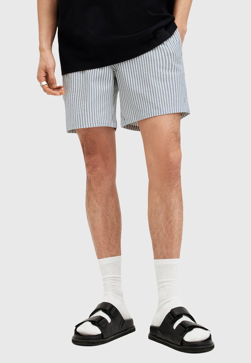 AllSaints WARDEN - Shorts da mare - white grey