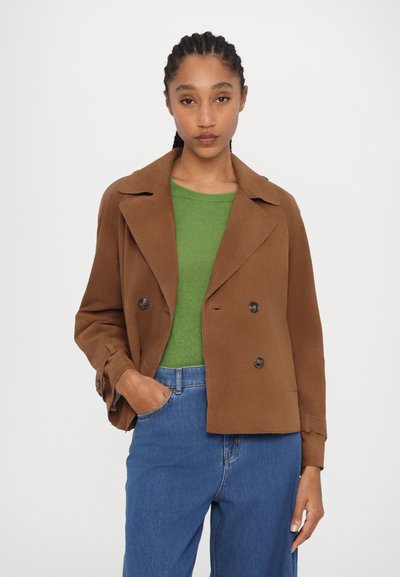 WEEKEND MaxMara OBLATO - Leren jas - tobacco