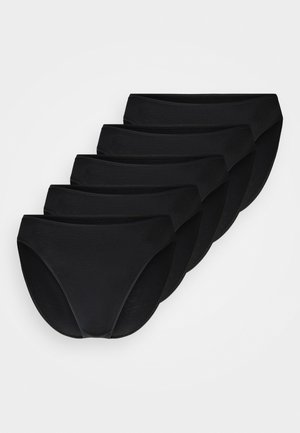 5 PACK HIGH LEG - Slip - black