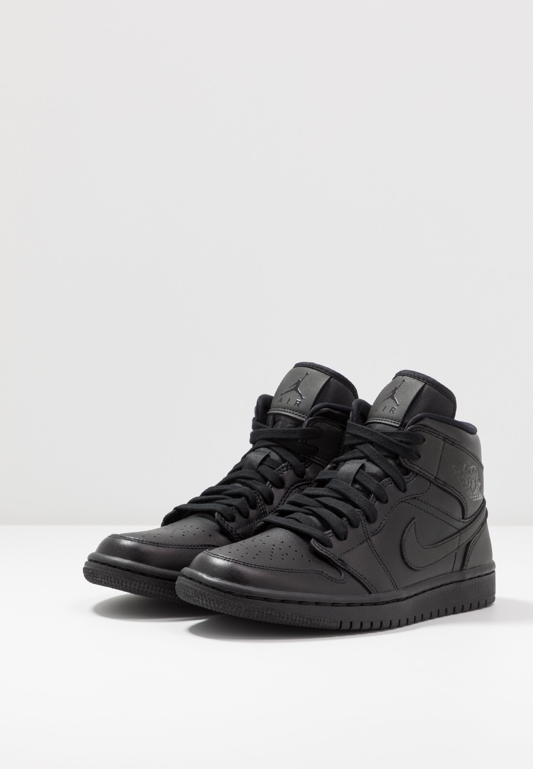 Jordan AIR 1 MID - Sneaker high - black/schwarz - Zalando.de