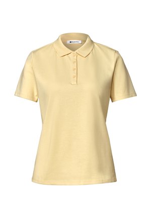 Street One, KURZARM POLOSHIRT IN RIPPSTRUKTUR - Poloshirt - soft yellow