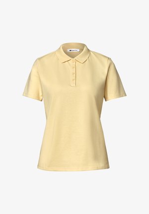 Street One, KURZARM POLOSHIRT IN RIPPSTRUKTUR - Polo - soft yellow