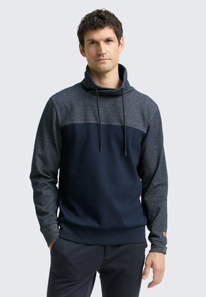 Sweatshirt - navy fine yd stripe