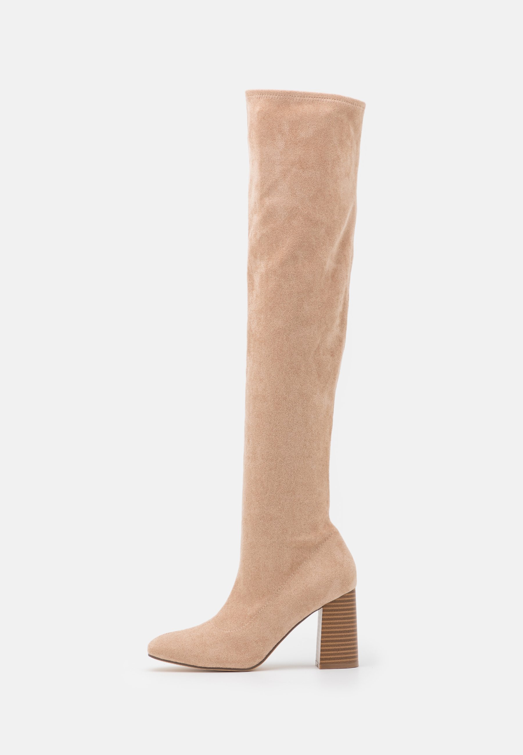 Bianco BIAELLIE HIGH BOOT - Overknee laarzen - sand/beige - Zalando.nl