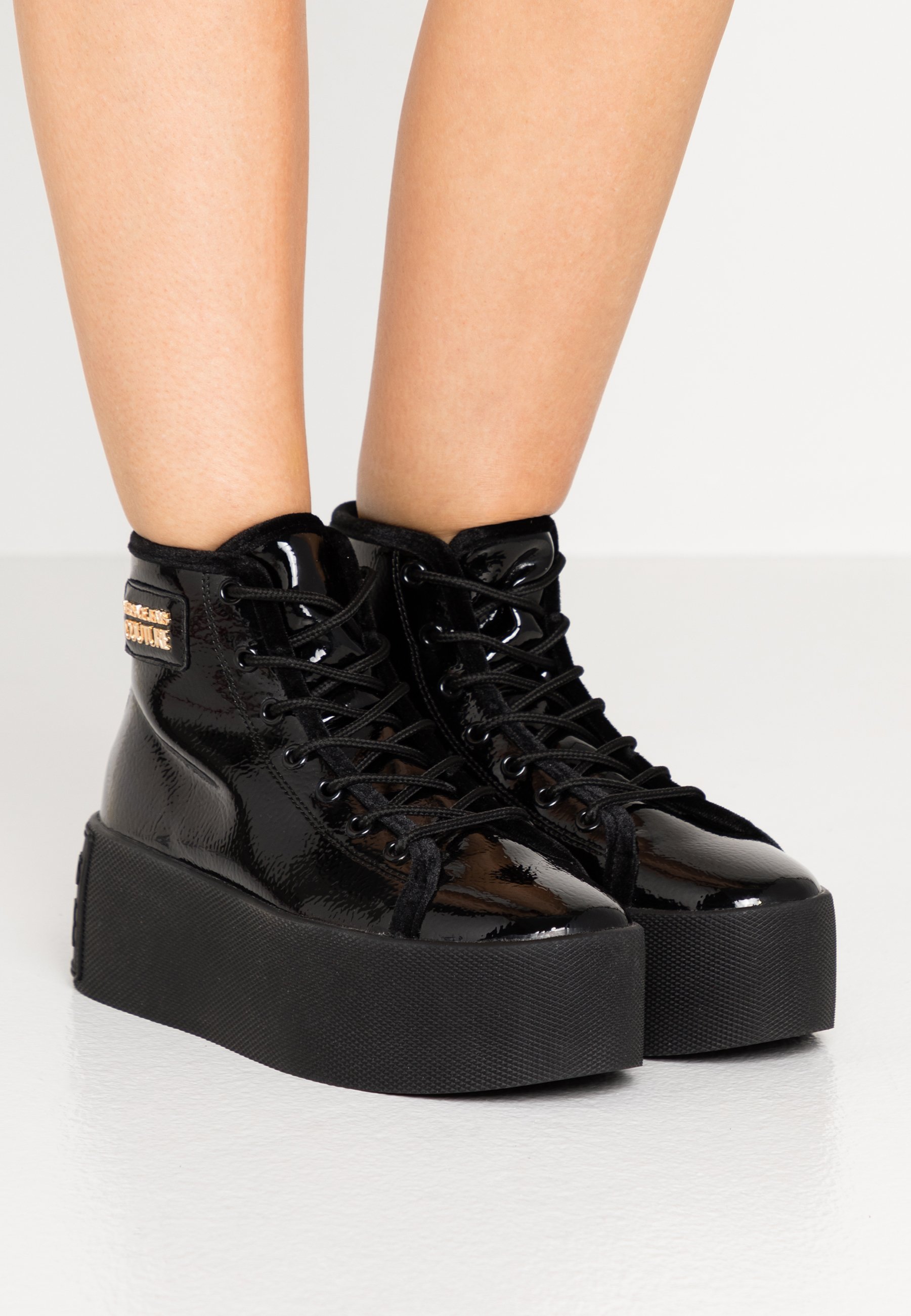 versace jeans high top sneakers