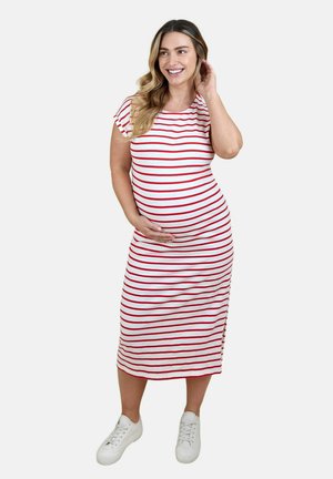 MATERNITY FIT MIDI - Jerseyjurk - red