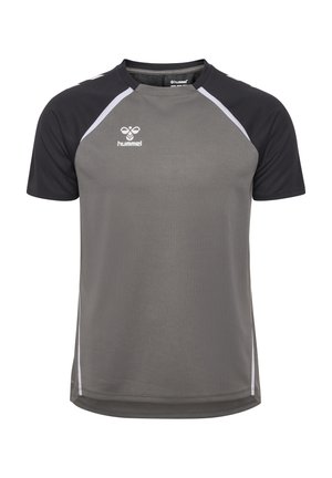 Hummel LEAD 2.0 - Sports T-shirt - steel gray asphalt