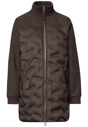 Street One, STRUKTURMIX JACKE MIT GEKLEBTER STEPPUNG - Manteau d'hiver - auburn brown