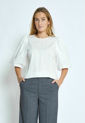 JOA SHORT SLEEVE - Bluse - cloud dancer