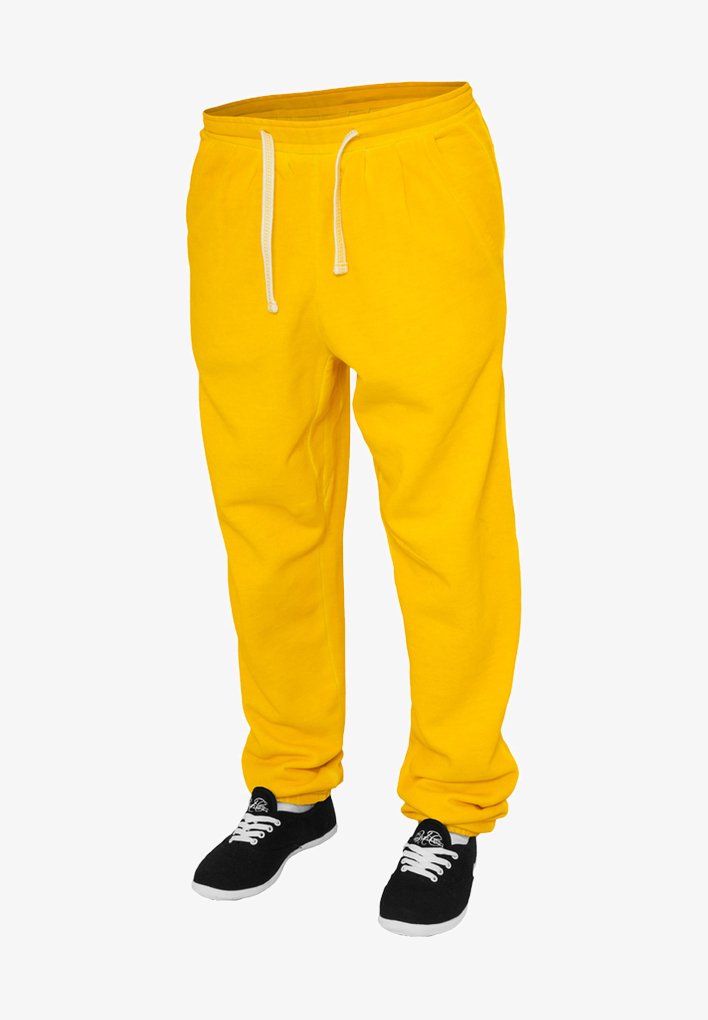 Urban Classics LADIES SPRAY DYE - Spodnji deli trenirk - yellow