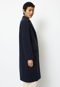 Marc O'Polo BLEND SINGLE BREASTED LAPEL COLLAR LINED FLAP POC - Classic coat - deep blue sea