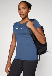Salewa SOLID TEE - T-skjorte til trening - dark denim