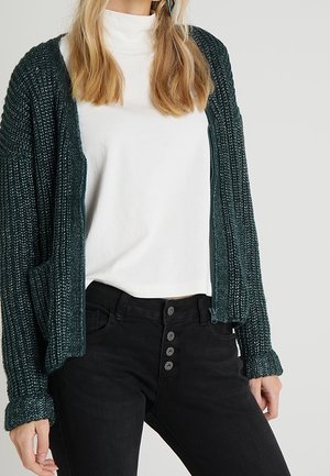 Cardigan - mottled green