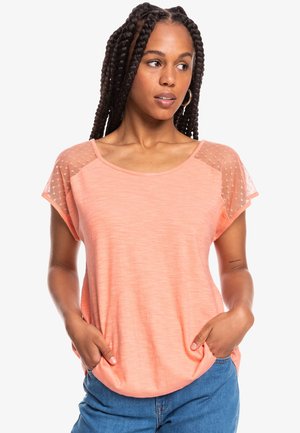 Print T-shirt - fusion coral