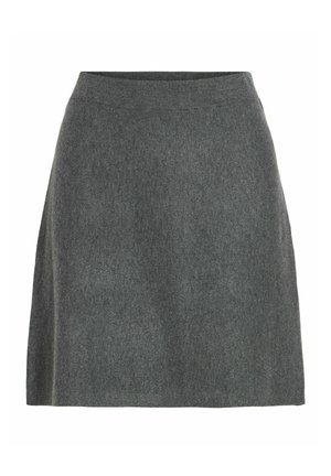 VILA, VIKERRY HW KNIT SKIRT - NOOS - Jupe trapèze - dark grey melange