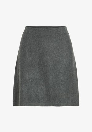 VILA, VIKERRY HW KNIT SKIRT - NOOS - Jupe trapèze - dark grey melange