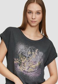 QS MIT FRONT - T-shirt print - schwarz