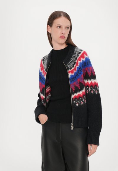 CLOSED CROPPED ZIP CARDIGAN - Adīta jaka - cosmic grey
