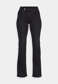 ONLPAOLA FLARED - Bootcut jeans - washed black