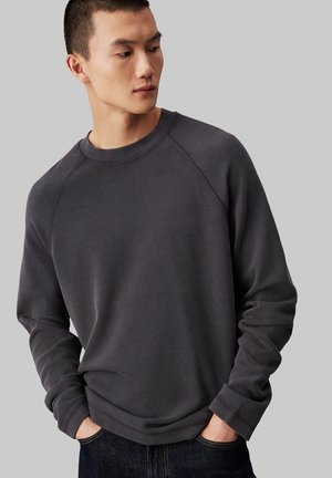 WASHED LABEL RAGLAN - Strikkegenser - ebony