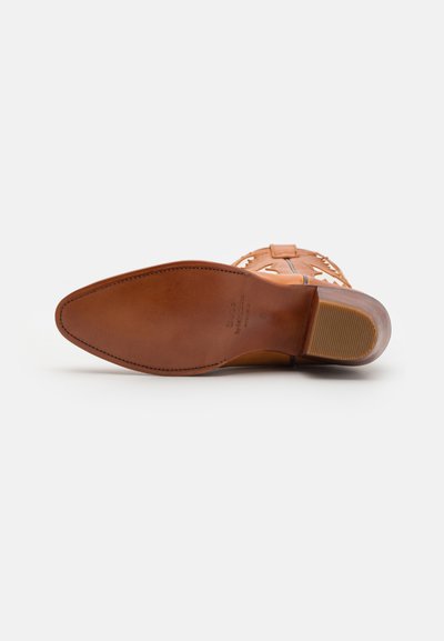 Polo Ralph Lauren LEATHER COWBOY BOOT - Kaubojiški / motociklininko stiliaus batai - cream