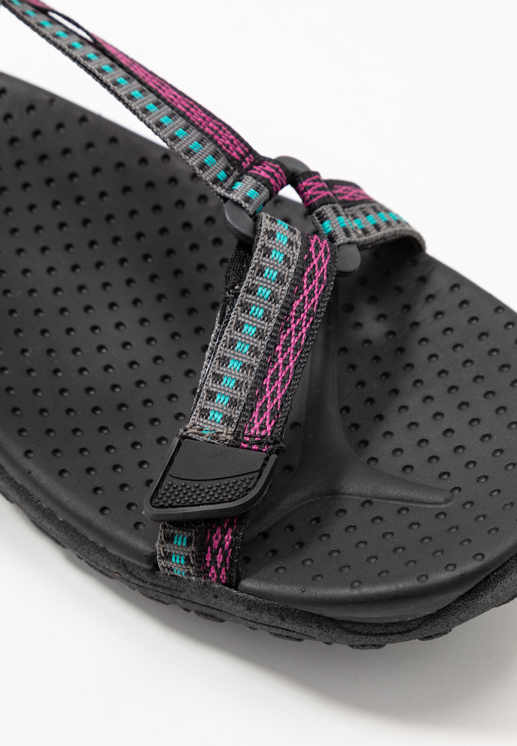 Skechers REGGAE - Sandalias de senderismo - black/teal/pink/negro -  Zalando.es