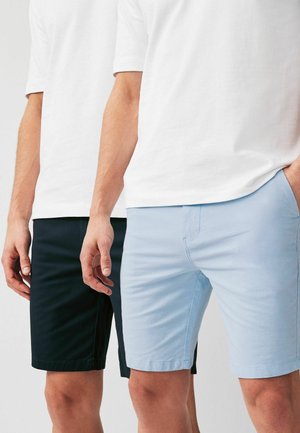 STRAIGHT FIT STRETCH - Shorts - blue