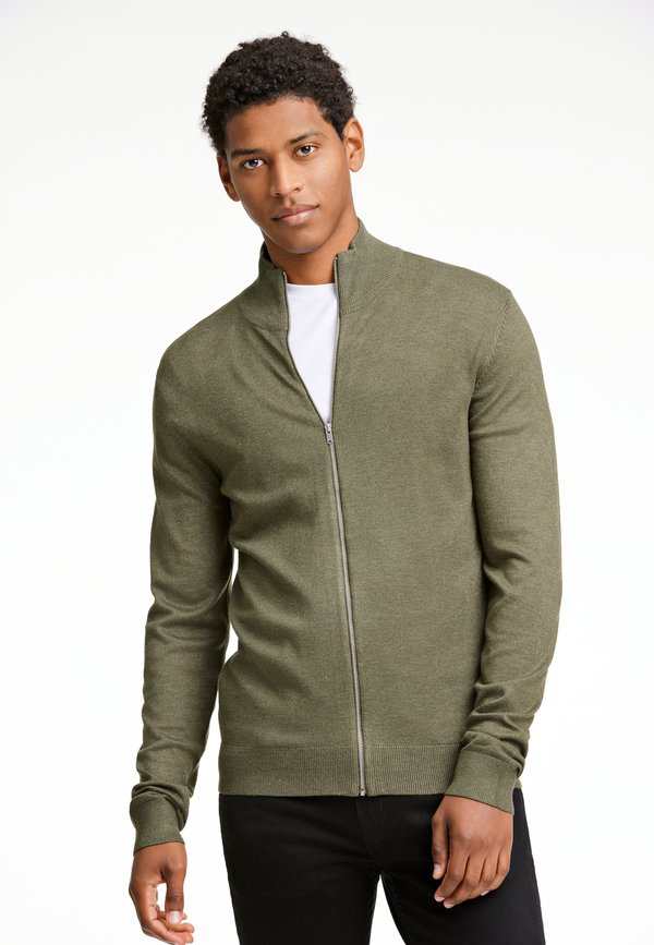 Strickjacke - army mel