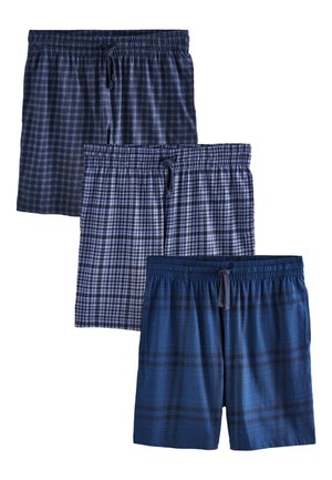 Next, 3 PACK - Nachtwäsche Hose - navy blue check