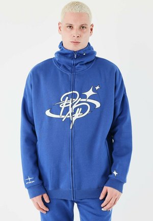 Sweat zippé - bleu électrique
