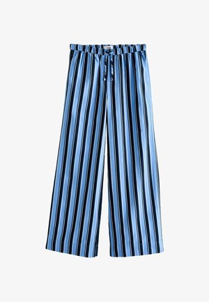 Next, ON STRIPE WIDE LEG - Pantalones - blue