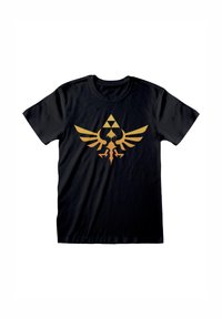 Henry Tiger NINTENDO LEGEND OF ZELDA HYRULE LOGO - Triko s potiskem - black