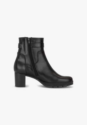 Gabor, GABOR ELEGANTE STIEFELETTE - Cowboy-/Bikerstiefelette - black a silver